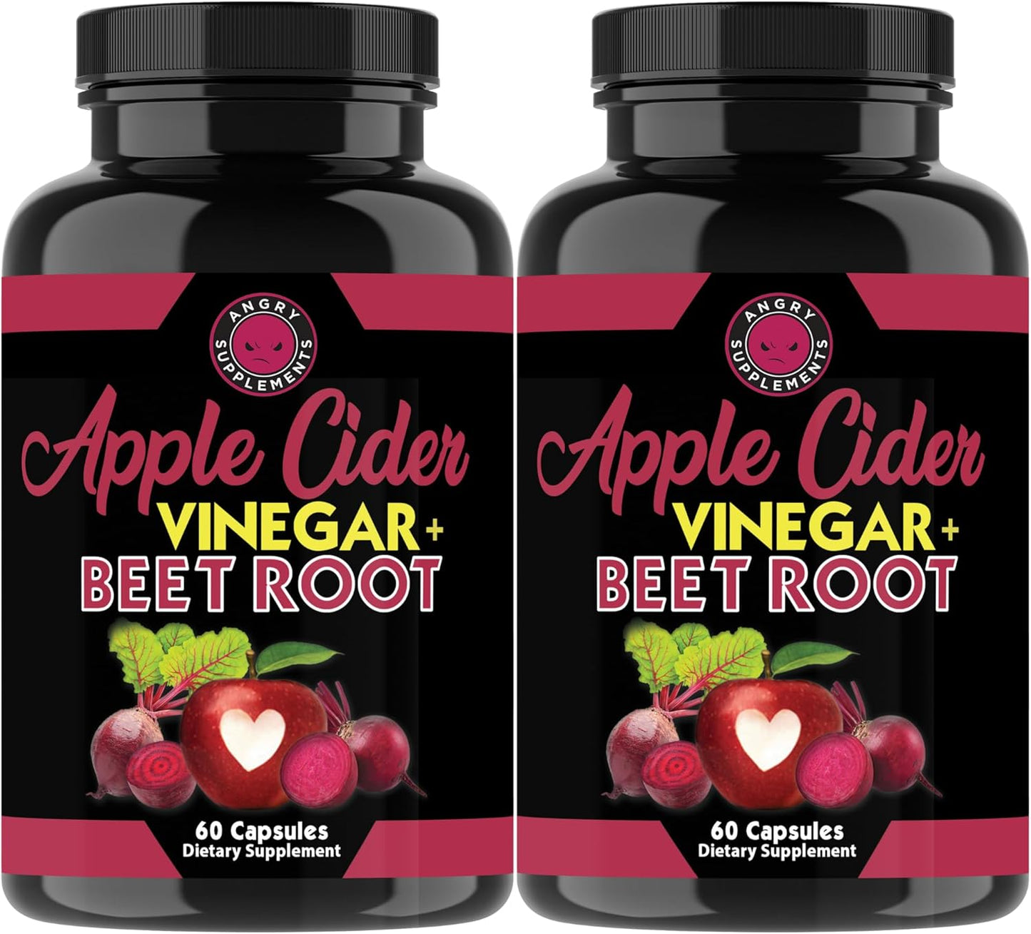 Ultimate Health Bundle: Apple Cider Vinegar, Beet Root, Turmeric, Ginger - 4 Bottles