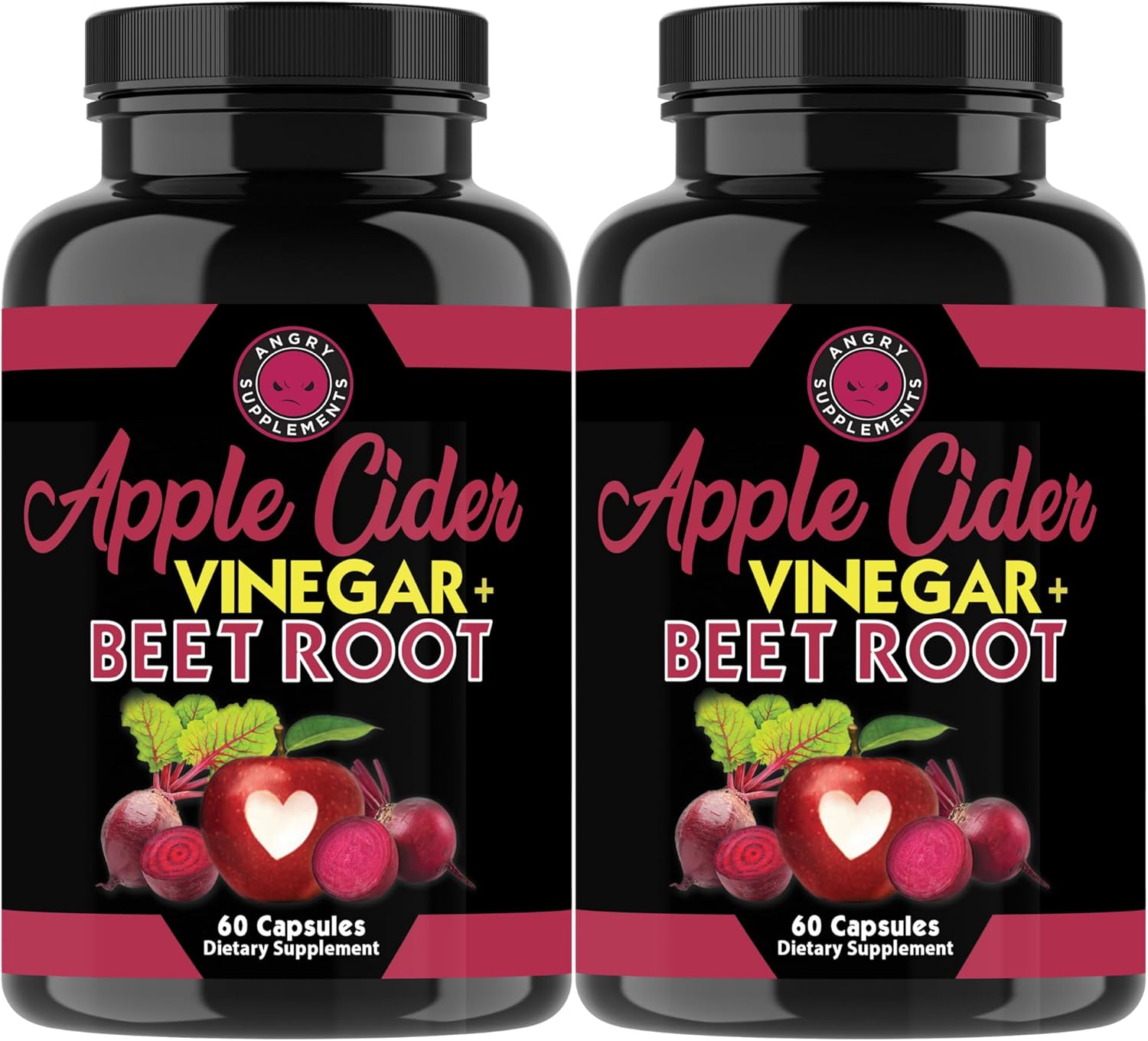 Ultimate Health Bundle: Apple Cider Vinegar, Beet Root, Turmeric, Ginger - 4 Bottles