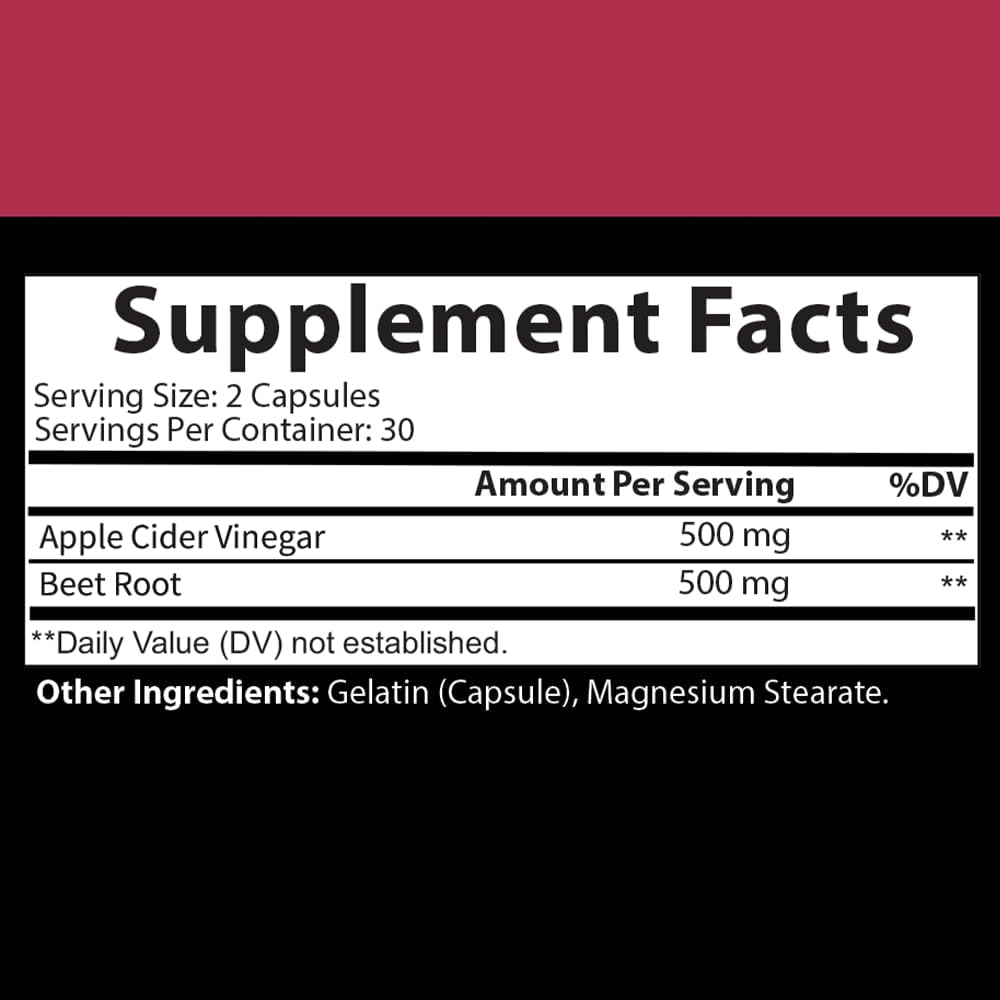 Ultimate Health Bundle: Apple Cider Vinegar, Beet Root, Turmeric, Ginger - 4 Bottles