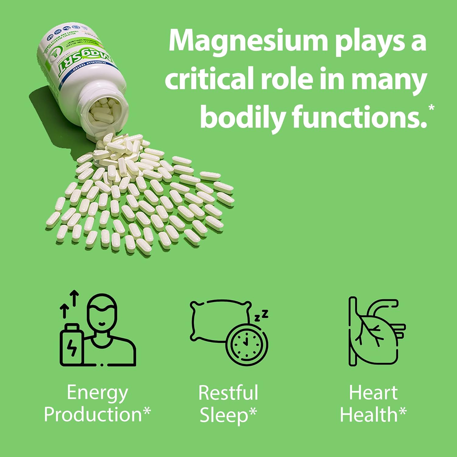 Ultimate Jigsaw Health Bundle: Magnesium w/SRT® 240ct. + Pickleball Cocktail (Orange, 60 Servings)