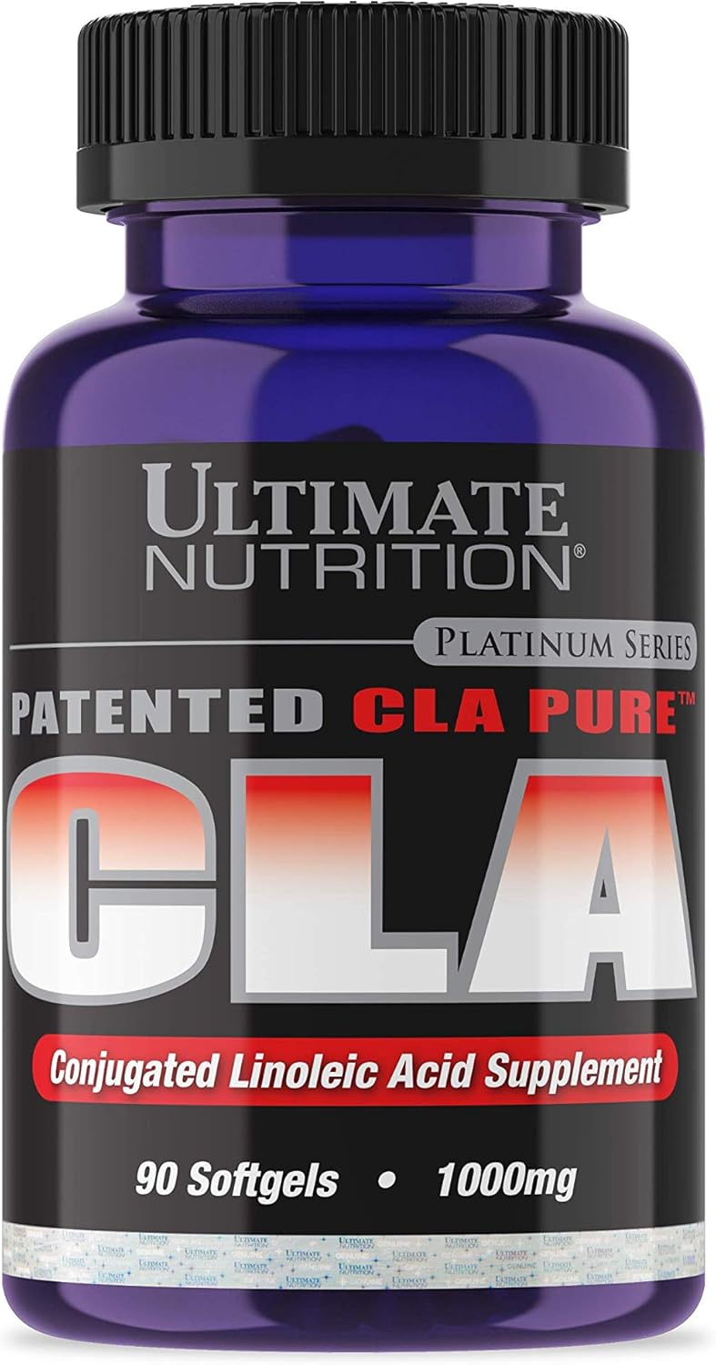 Ultimate Nutrition CLA Pure Supplement for Metabolism Support - 1000mg Softgels - 90 Count