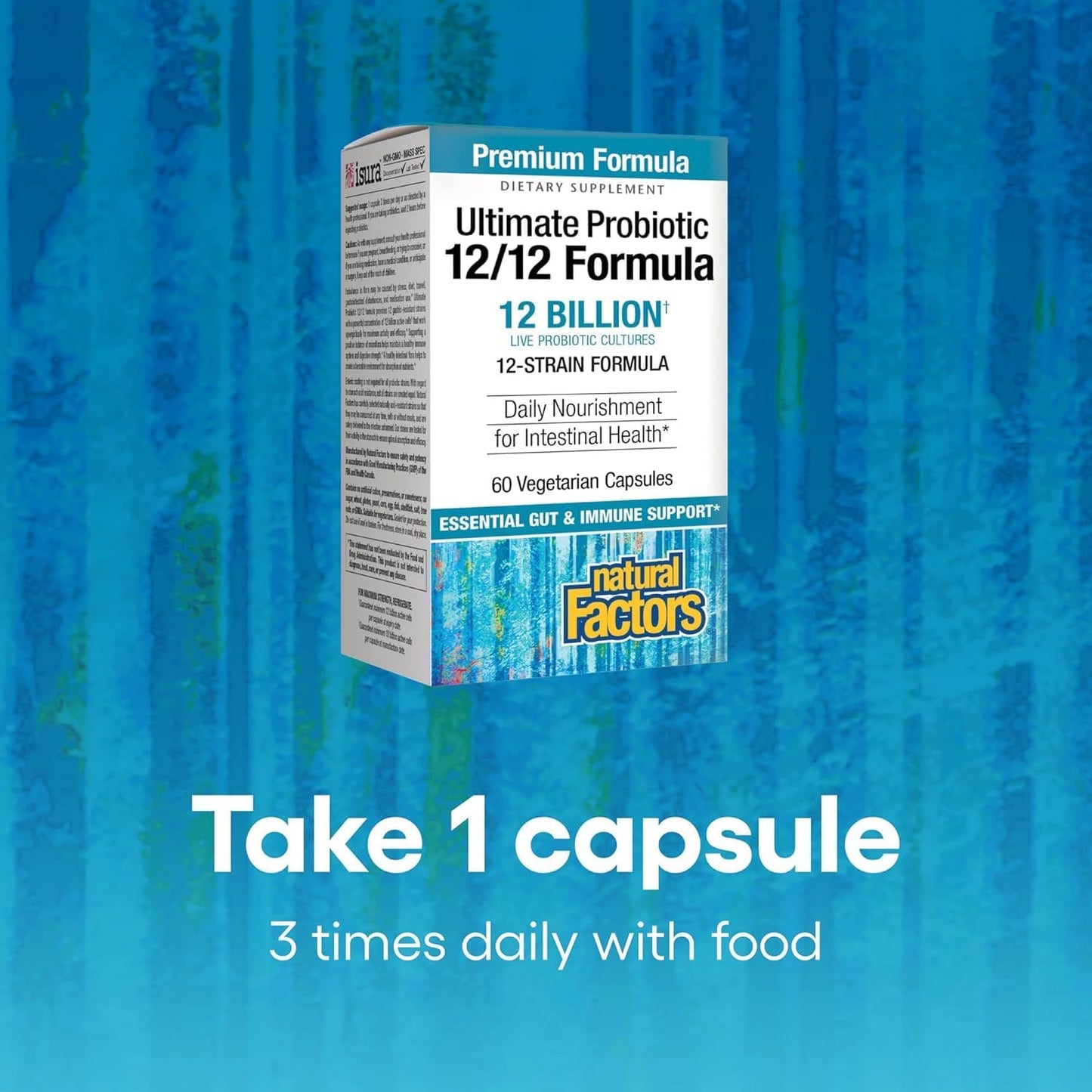 Ultimate Probiotic Women's 4-in-1 Formula with 10 Strains, Cranberry Extract, 12 Billion CFU - Supports Digestive, Vaginal, Urinary & Immune Health - 60 Capsules