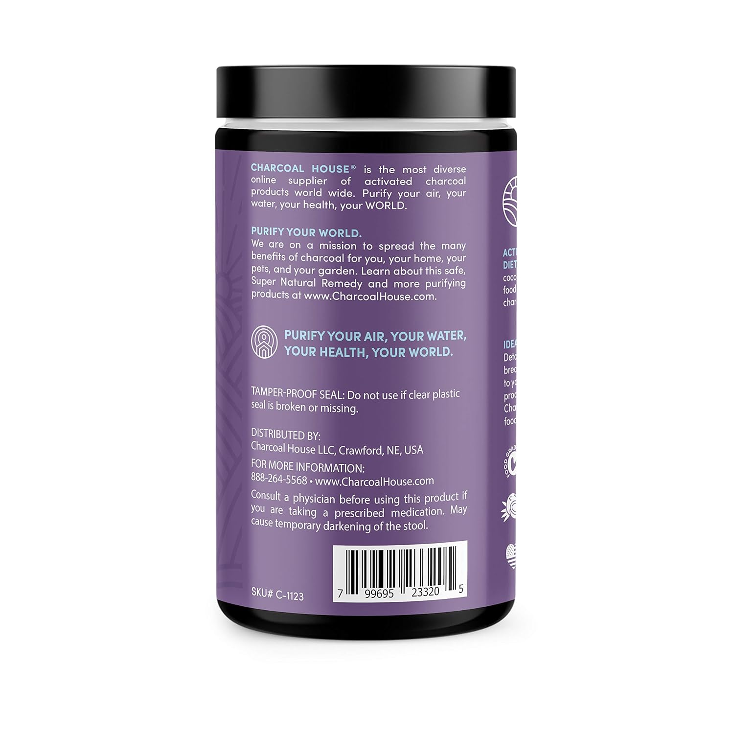 Ultra Fine Coconut Activated Charcoal Powder for Culinary & Cosmetic Use - Smooth Texture for Smoothies, Ice Creams, Pastries, Soaps - Soft Finish, Grit-Free Formula