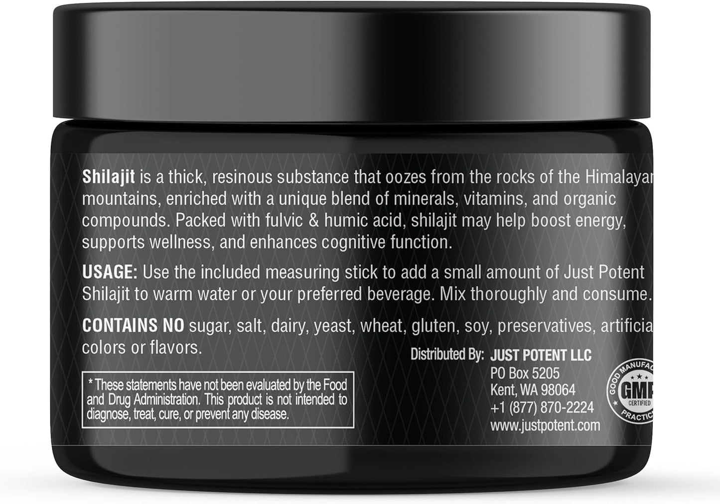 Ultra Gold Standard Shilajit Resin Supplement - 100+ Trace Minerals, 600mg Per Serving, Fulvic & Humic Acids - Boost Brain Health, Energy, Antioxidant Benefits, Overall Wellness - 50 Servings