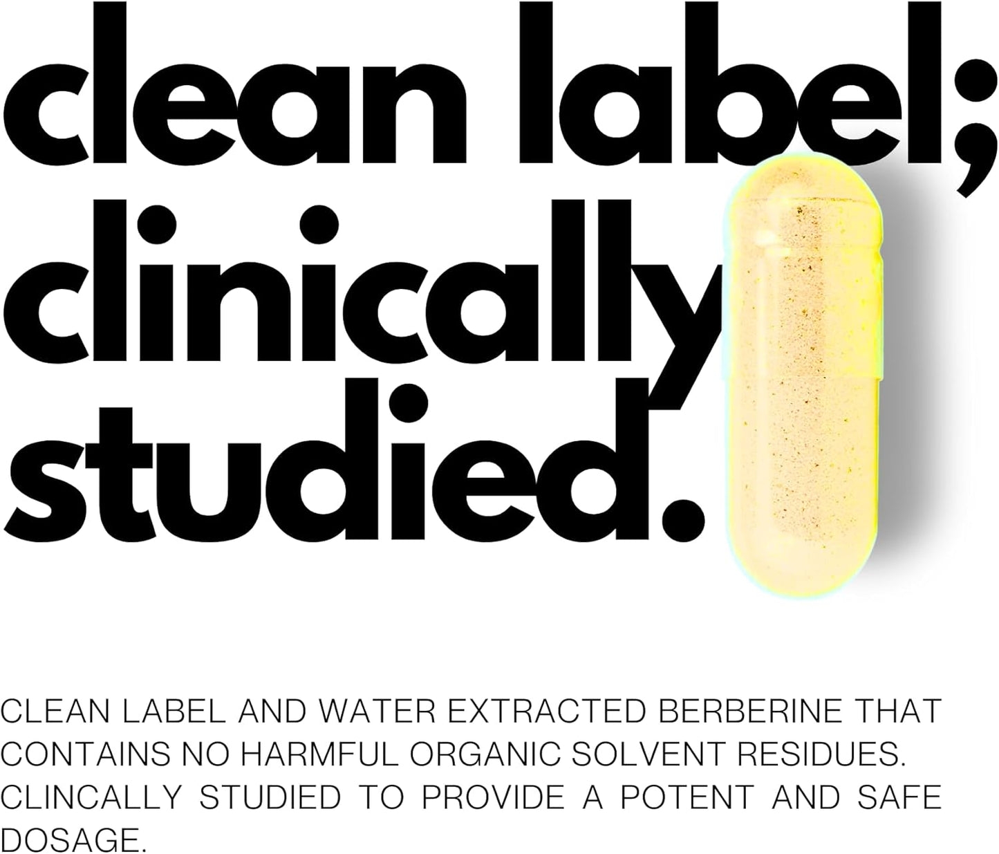 Ultra High Strength Berberine HCl 97% Supplement - 500mg Pure Berberine - 120 Capsules by FOLIUS LABS