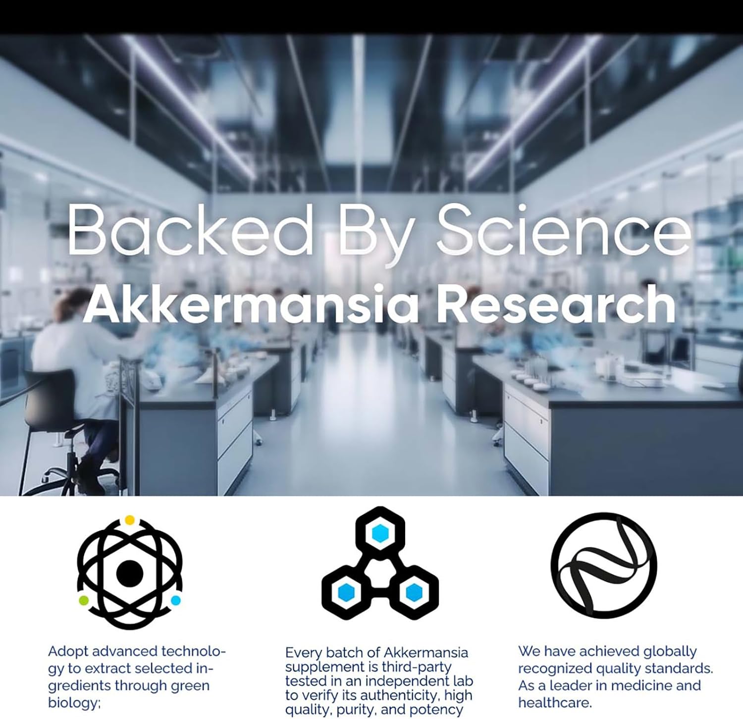 Ultra High Strength DQQI Akkermansia Probiotic Supplement with 300 Billion AFU Live Strain for Gut Health, Immune Support, and Overall Wellness - 120 Capsules for Men and Women