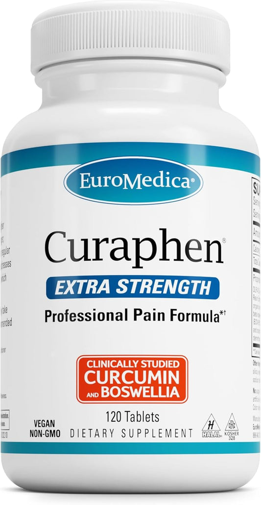 Ultra Potent Curaphen Extra Strength Supplement with Curcumin & Boswellia - 120 Tabs - Enhanced Absorption - 120 Servings