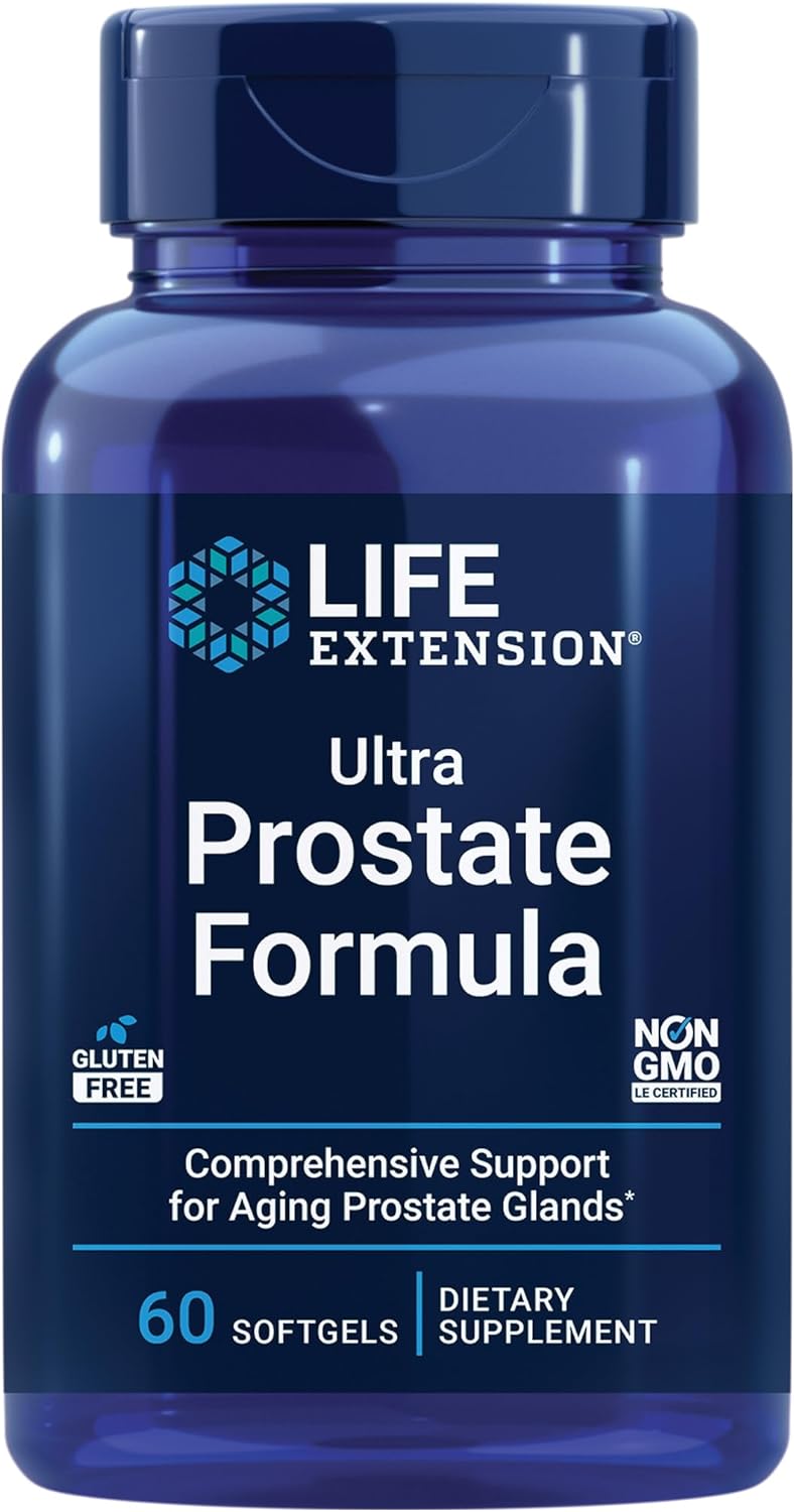 Ultra Prostate Formula for Men - Saw Palmetto, Pygeum, Nettle, Vitamins D & K, Sea-Iodine