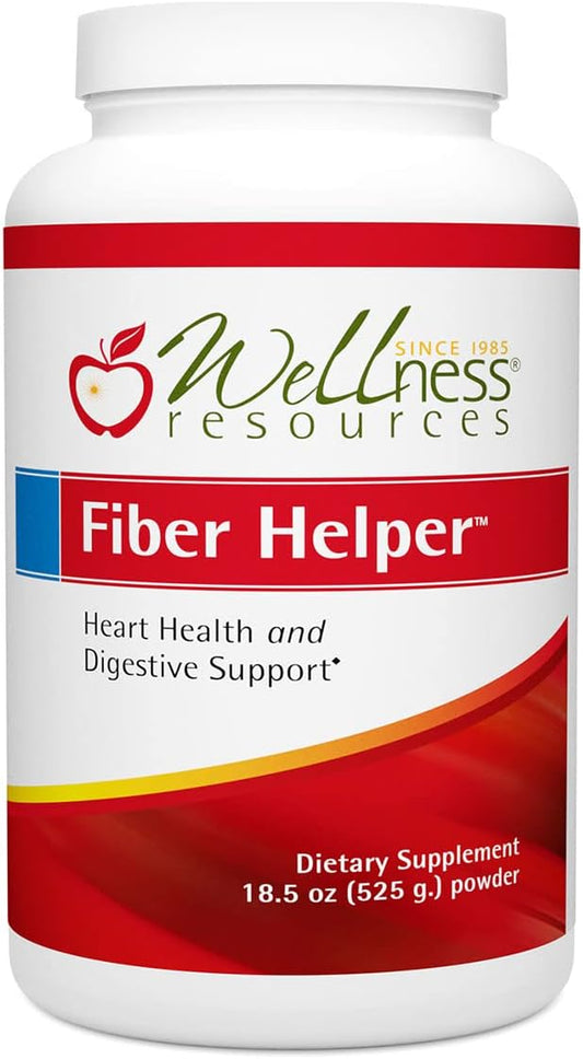 Ultra Pure Fiber Powder with Oat Beta Glucan, Psyllium & Arabinogalactan Soluble Fibers - Digestive Health, Detox, Heart Health - 525g