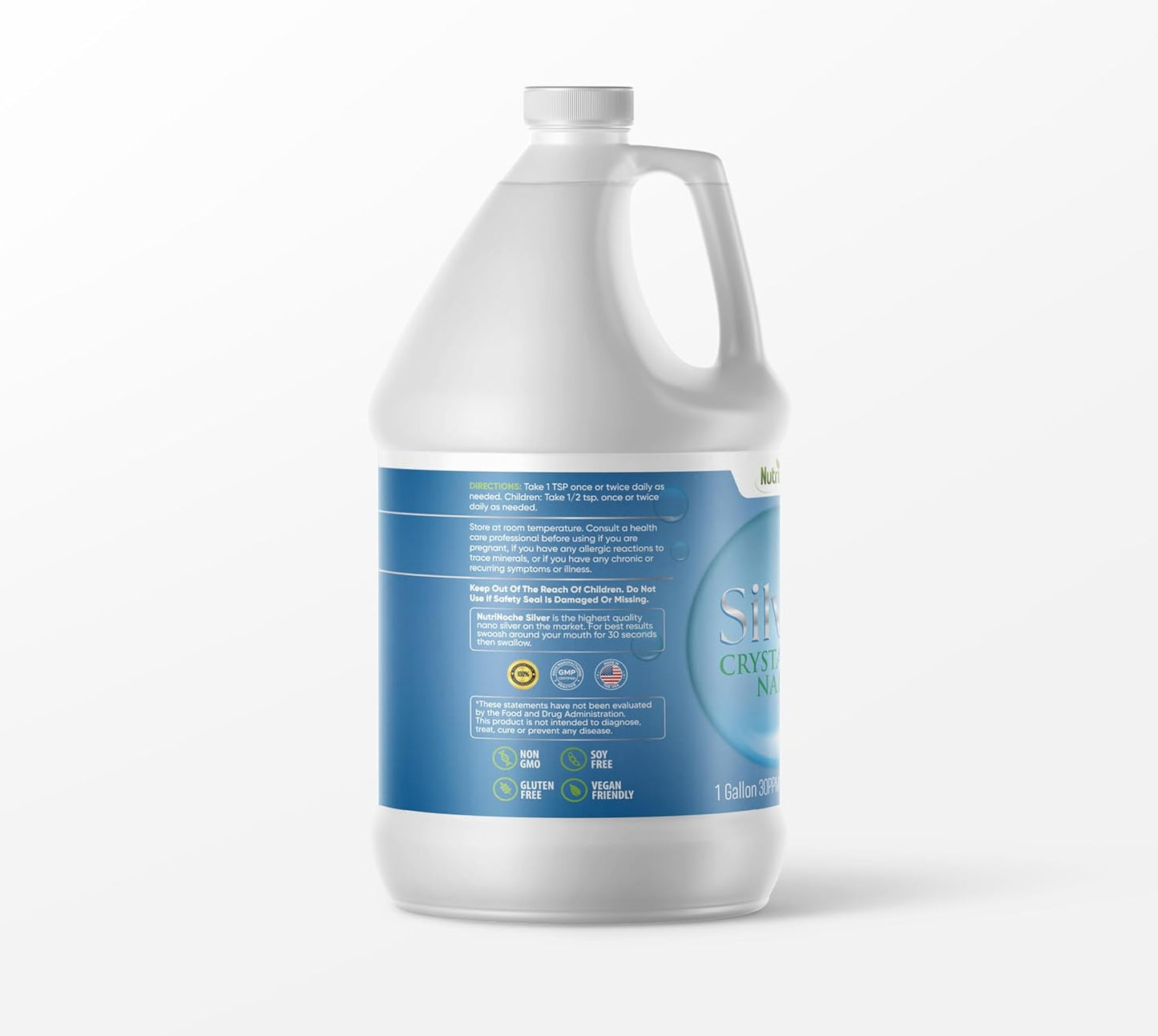 Ultra Pure NutriNoche Colloidal Silver with 99.99% Crystalline Nano Particles