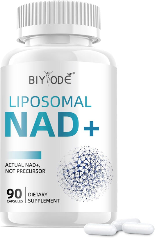 Ultra Strength BIYODE NAD+ Capsules Supplement for Cellular Health and Healthy Aging - 1500mg NAD Plus, 90 Capsules