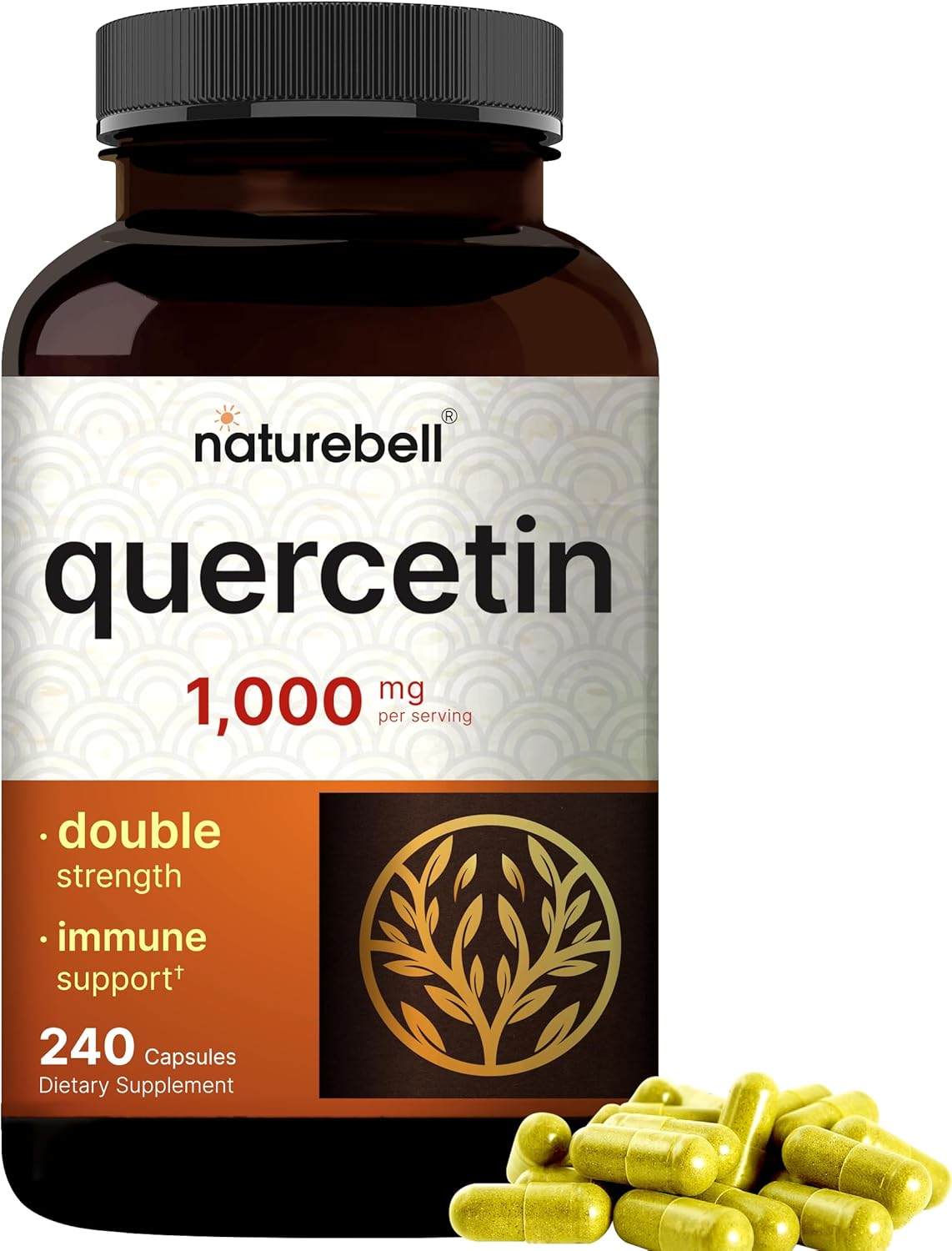Ultra Strength Quercetin 1000mg Bundle with 10 in 1 Mushroom Powder - Immune & Brain Health Support