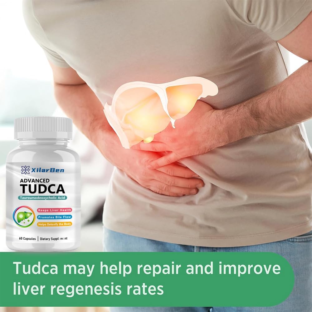 Ultra Strength TUDCA Supplement - 1000mg Liver Support, Cleanse Detox & Repair - 60 Capsules
