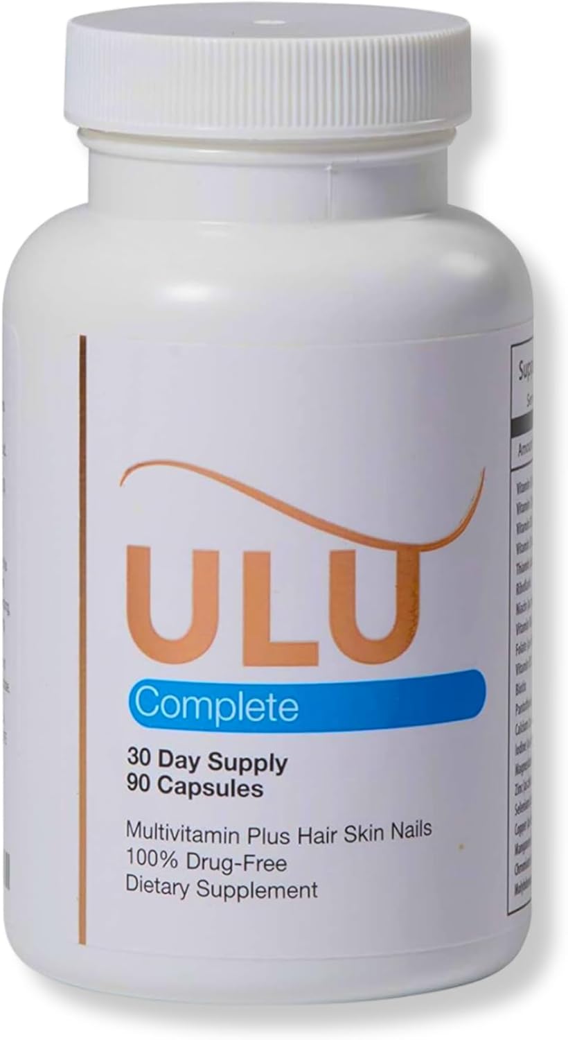 ULULIFE Complete Multivitamin with Biotin, Collagen, Keratin - Promotes Hair Growth - 90 Capsules