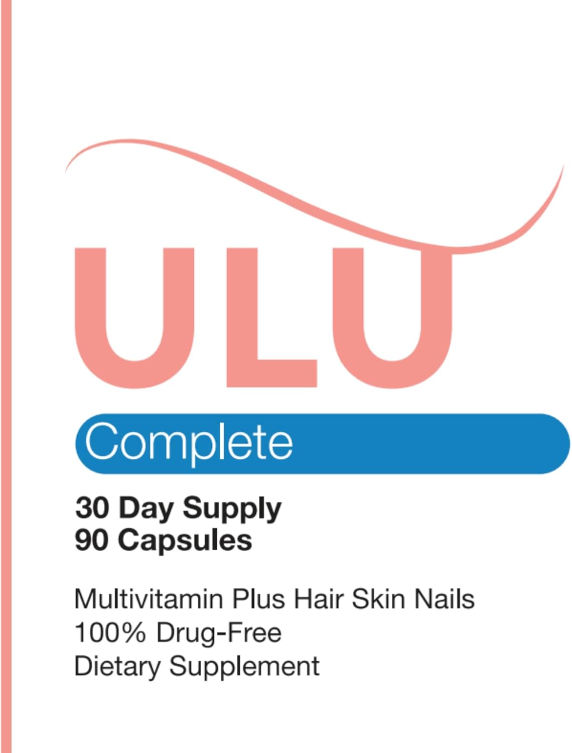 ULULIFE Complete Multivitamin with Biotin, Collagen, Keratin - Promotes Hair Growth - 90 Capsules