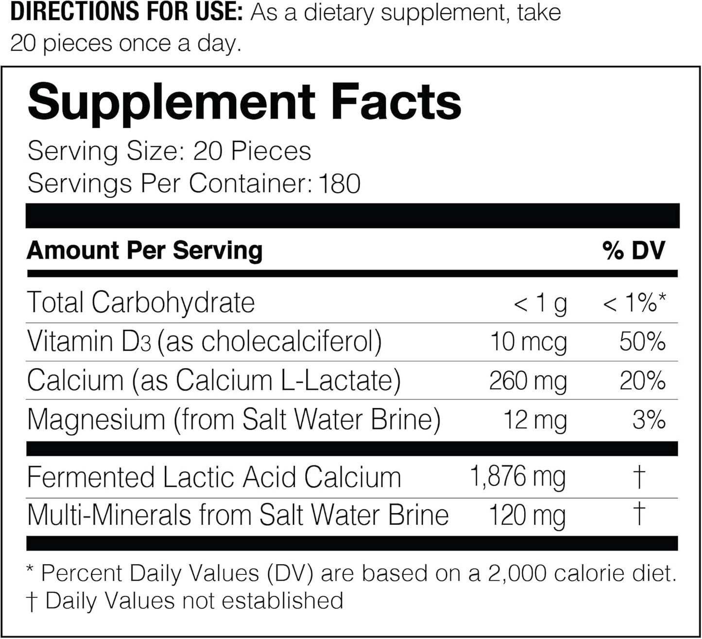 Umeken Mineral L-Cal: Calcium Magnesium D3 Supplement in Water-Soluble Ball Format with Vitamin D3, Enriched with Magnesium and Minerals, Fast-Absorbing, 3,600 Balls & 360g
