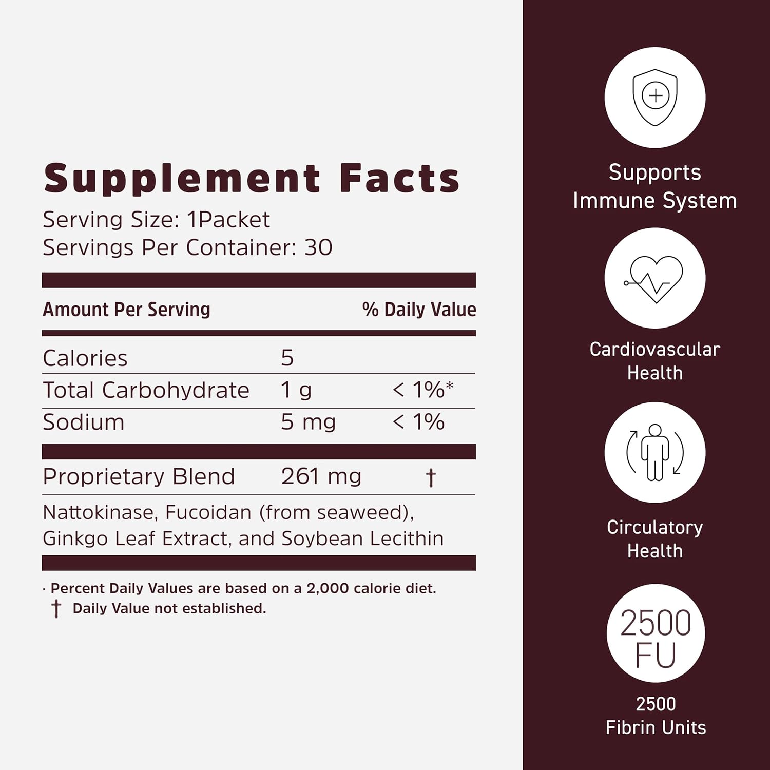 Umeken Nattokinase Plus Fucoidan: Circulatory Support Supplement, Odor-Free & Easy-to-Take, 2500FU Natto, Okinawan Fucoidan, 30 Count
