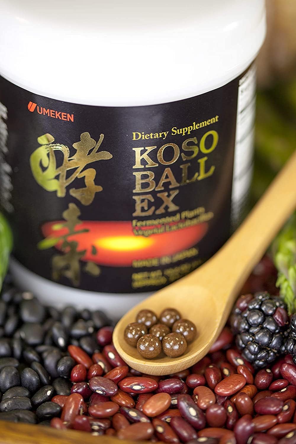 Umeken Special Koso Ball EX - Plant-Based Enzyme Dietary Supplement, 13.2 oz Bottle