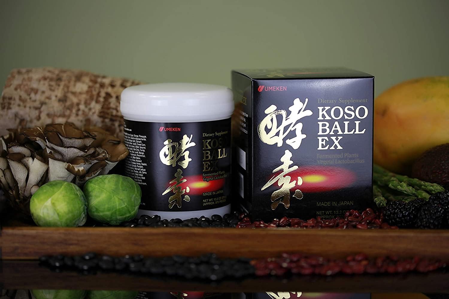 Umeken Special Koso Ball EX - Plant-Based Enzyme Dietary Supplement, 13.2 oz Bottle