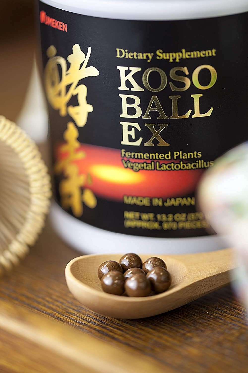 Umeken Special Koso Ball EX - Plant-Based Enzyme Dietary Supplement, 13.2 oz Bottle