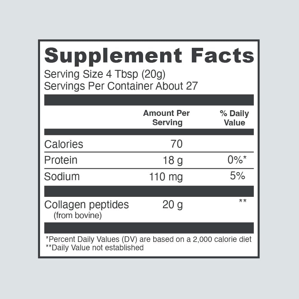 Unflavored Collagen Peptides Powder, 19.3oz by Kosten