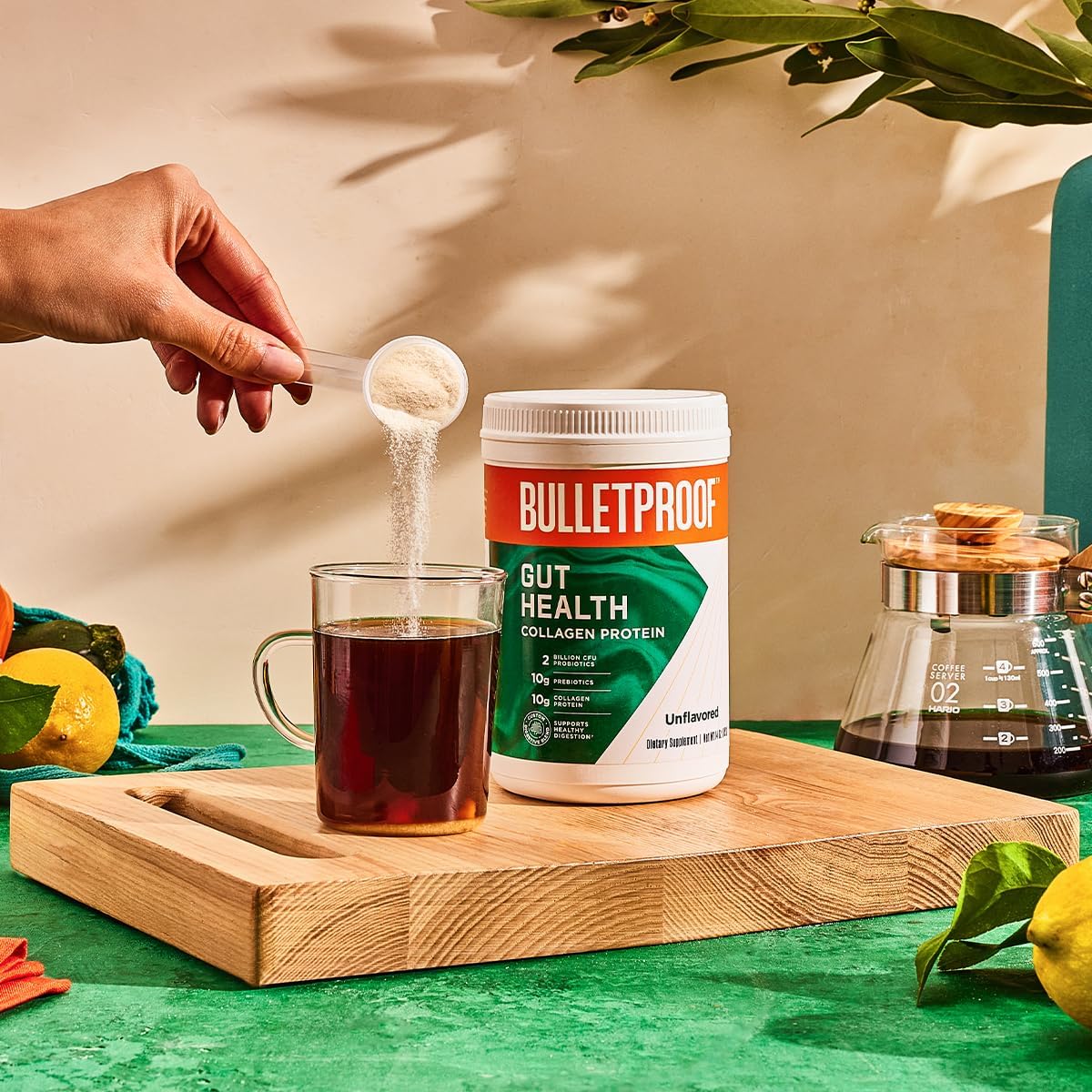 Unflavored Grass-Fed Collagen Peptides for Gut, Skin, Bone & Joint Support - 14oz Bulletproof Protein