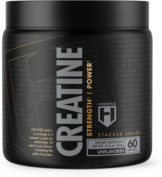 Unflavored Micronized Creatine Monohydrate Powder for Muscle Growth, Strength & Recovery - 60 Servings for Men & Women