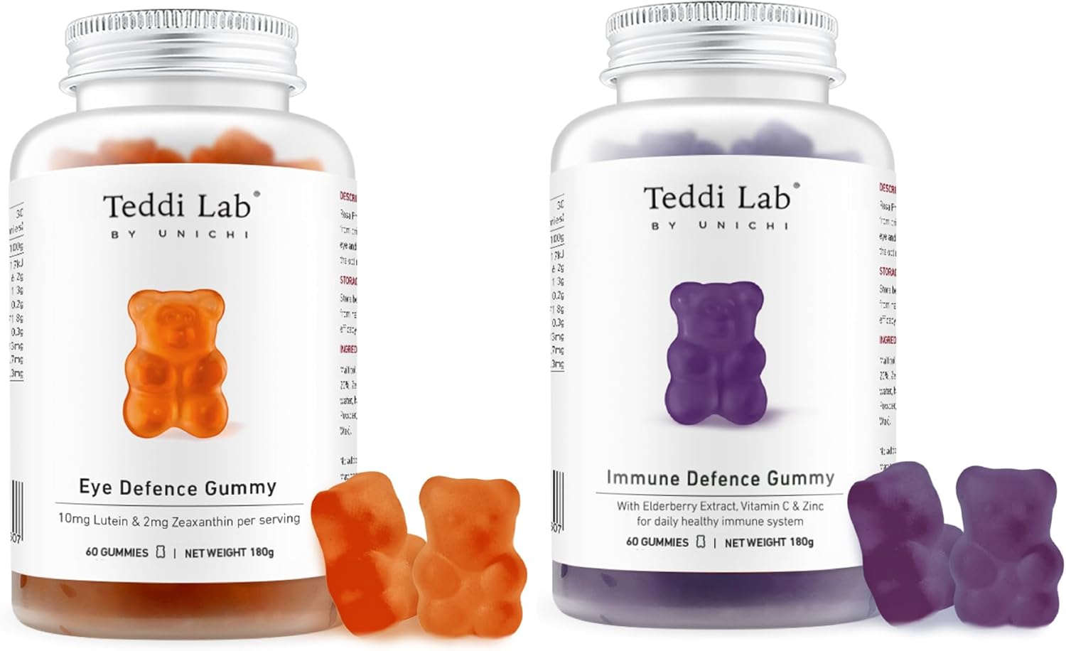 Unichi Eye Health and Immune Defence Gummies for Optimal Health