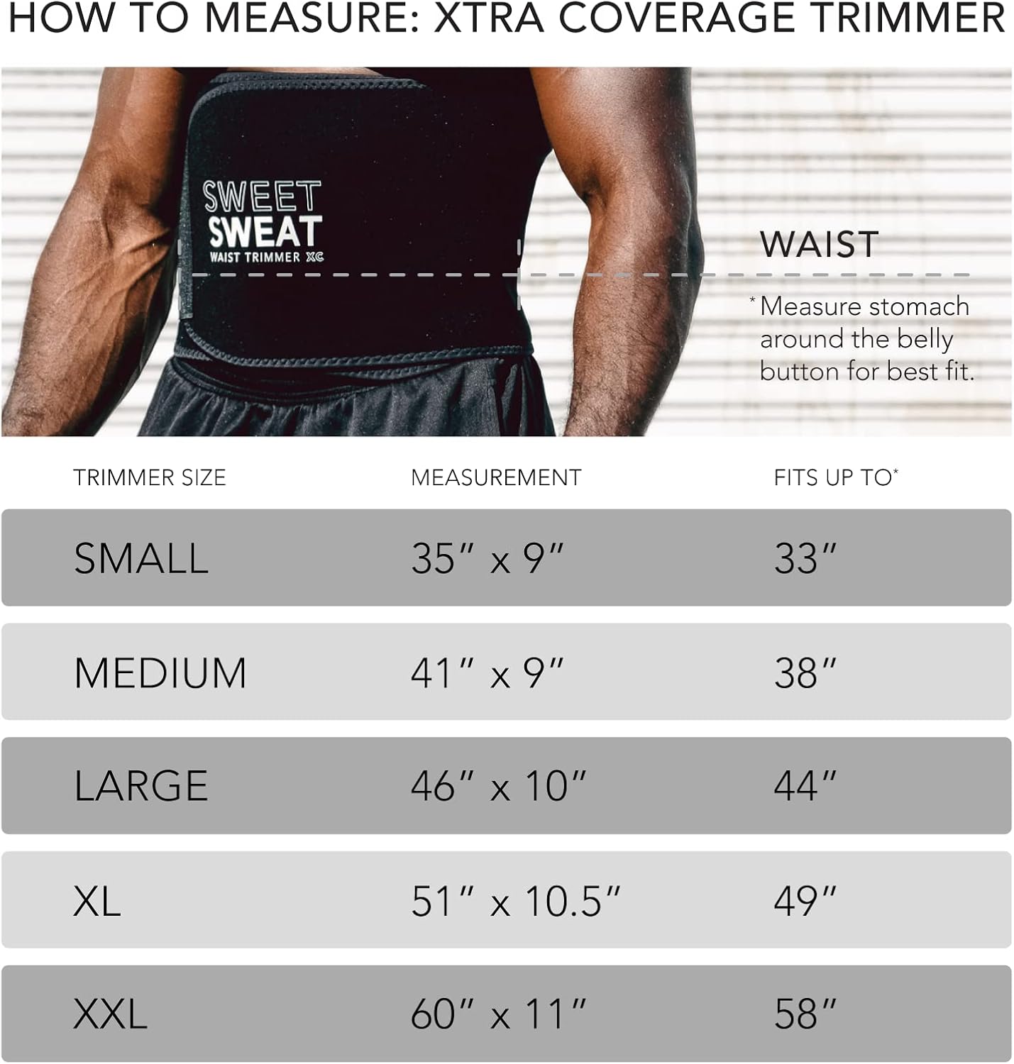 Unisex Sweet Sweat Waist Trimmer Sweat Band for Intense Workouts