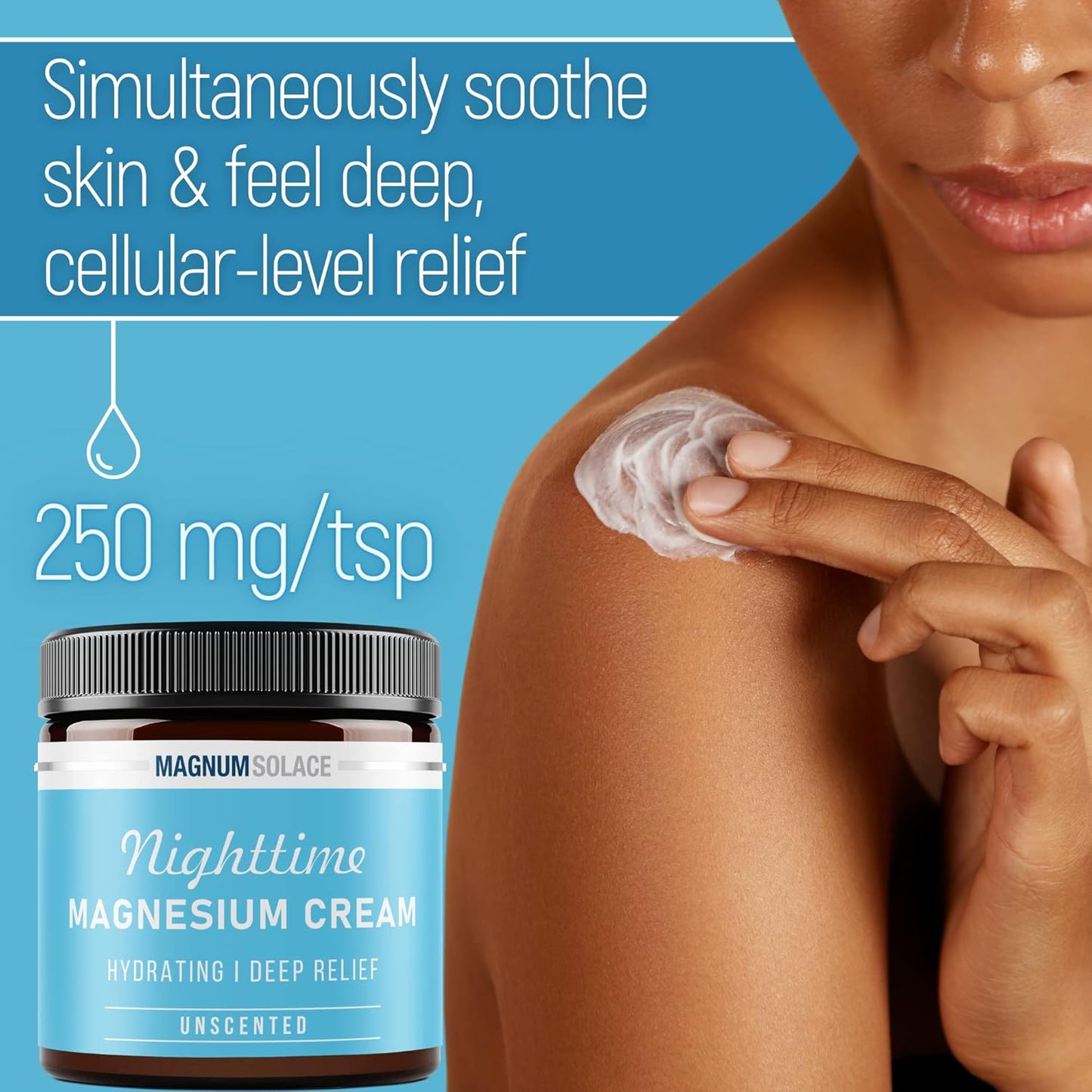 Unscented Magnum Solace Magnesium Flakes and Cream Bundle - 2 Items