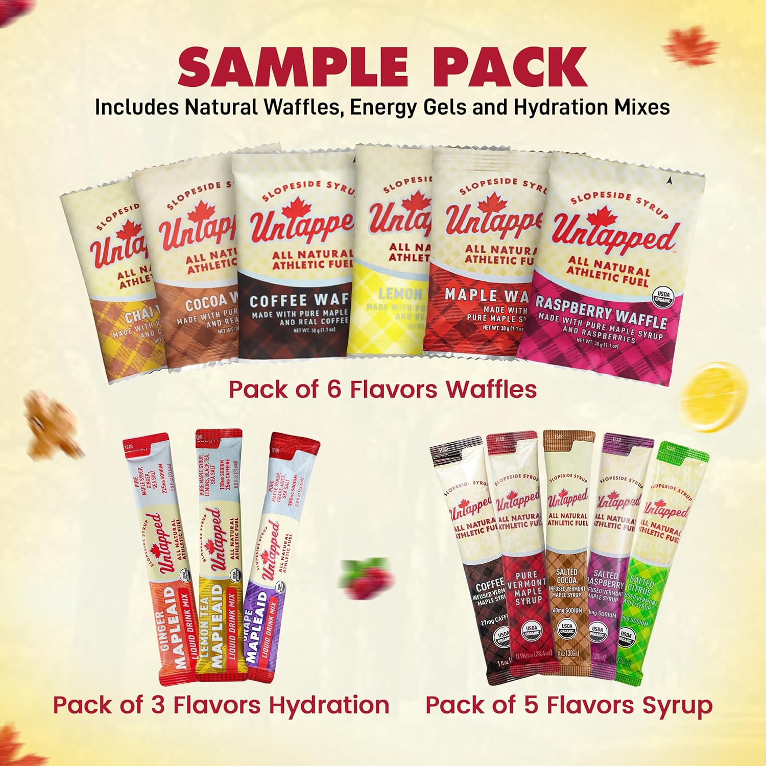 UnTapped Energy Gel Variety Pack - Fuel Your Workouts with Natural Ingredients