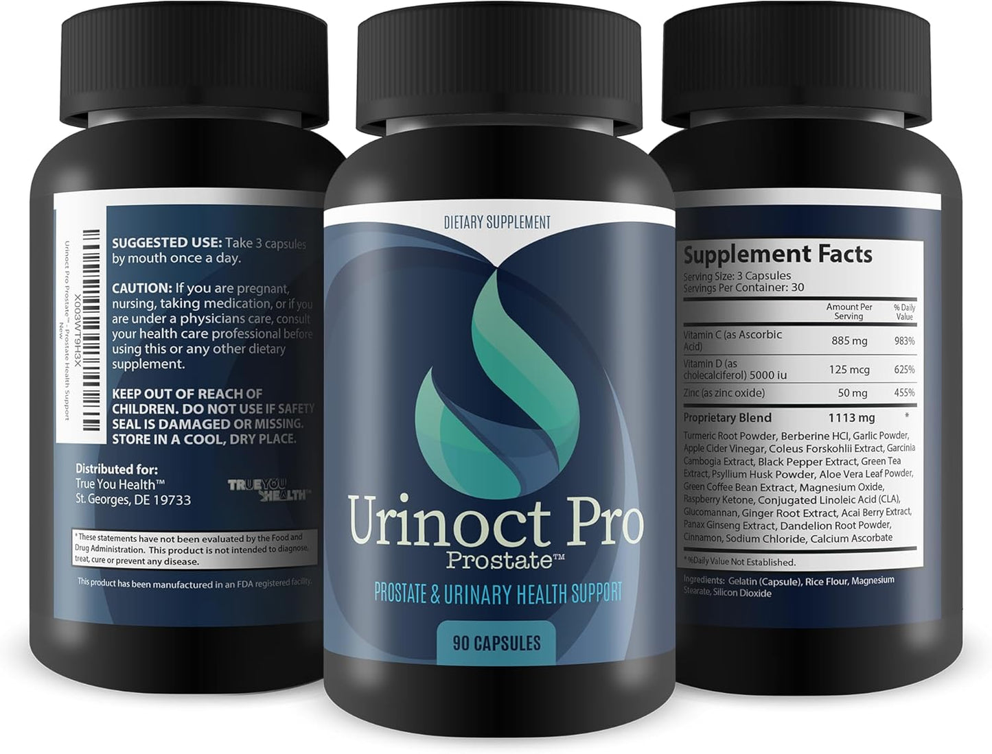 Urinoct Pro Prostate Health Supplements for Men - Reduce Frequent Urination - Promote Healthy Prostate Size and Function - Urinary Health Support