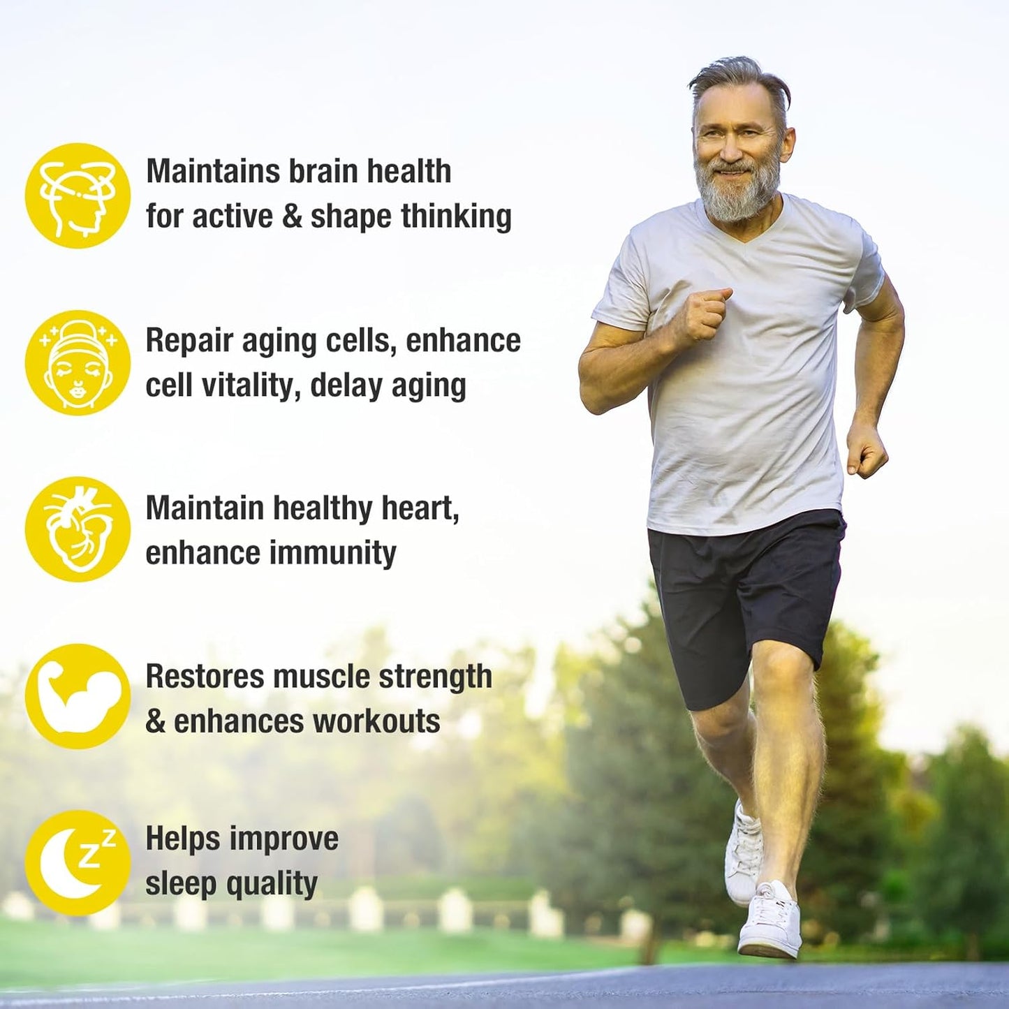 USA-Made RiRywony Health NAD+ Supplement with Nicotinamide Riboside and Resveratrol Quercetin - 900mg Formula