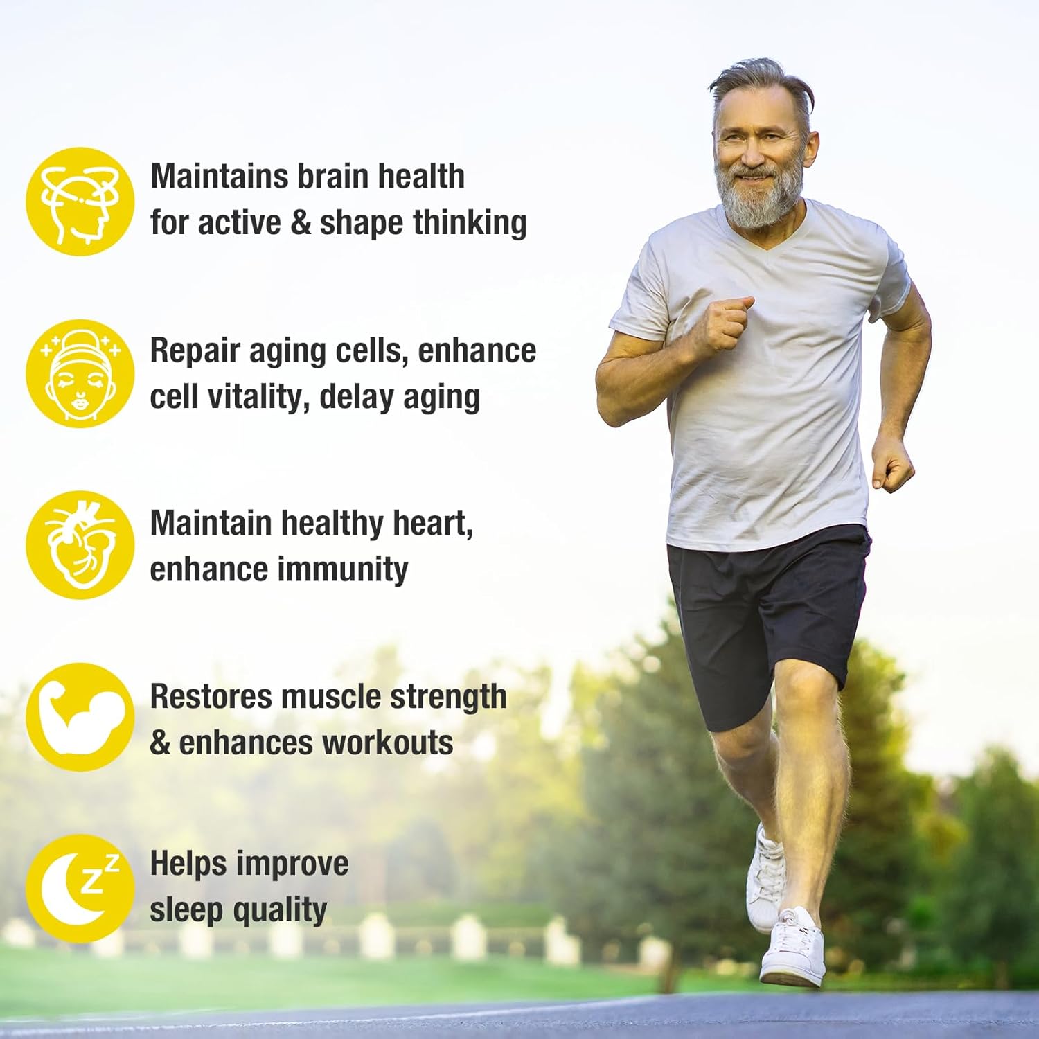 USA-Made RiRywony Health NAD+ Supplement with Nicotinamide Riboside and Resveratrol Quercetin - 900mg Formula