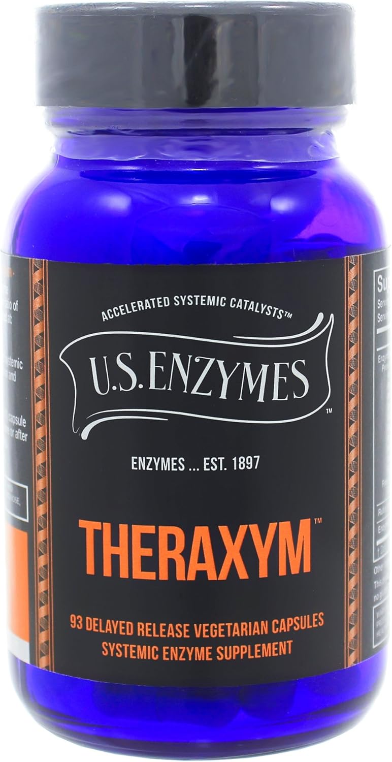 USAEnzymes Theraxym 93c - Advanced Digestive Enzyme Supplement for Optimal Gut Health
