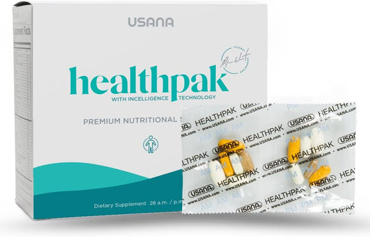 USANA HealthPak with InCelligence Technology for Total Body Health - 56 Packets, 28 Day Supply