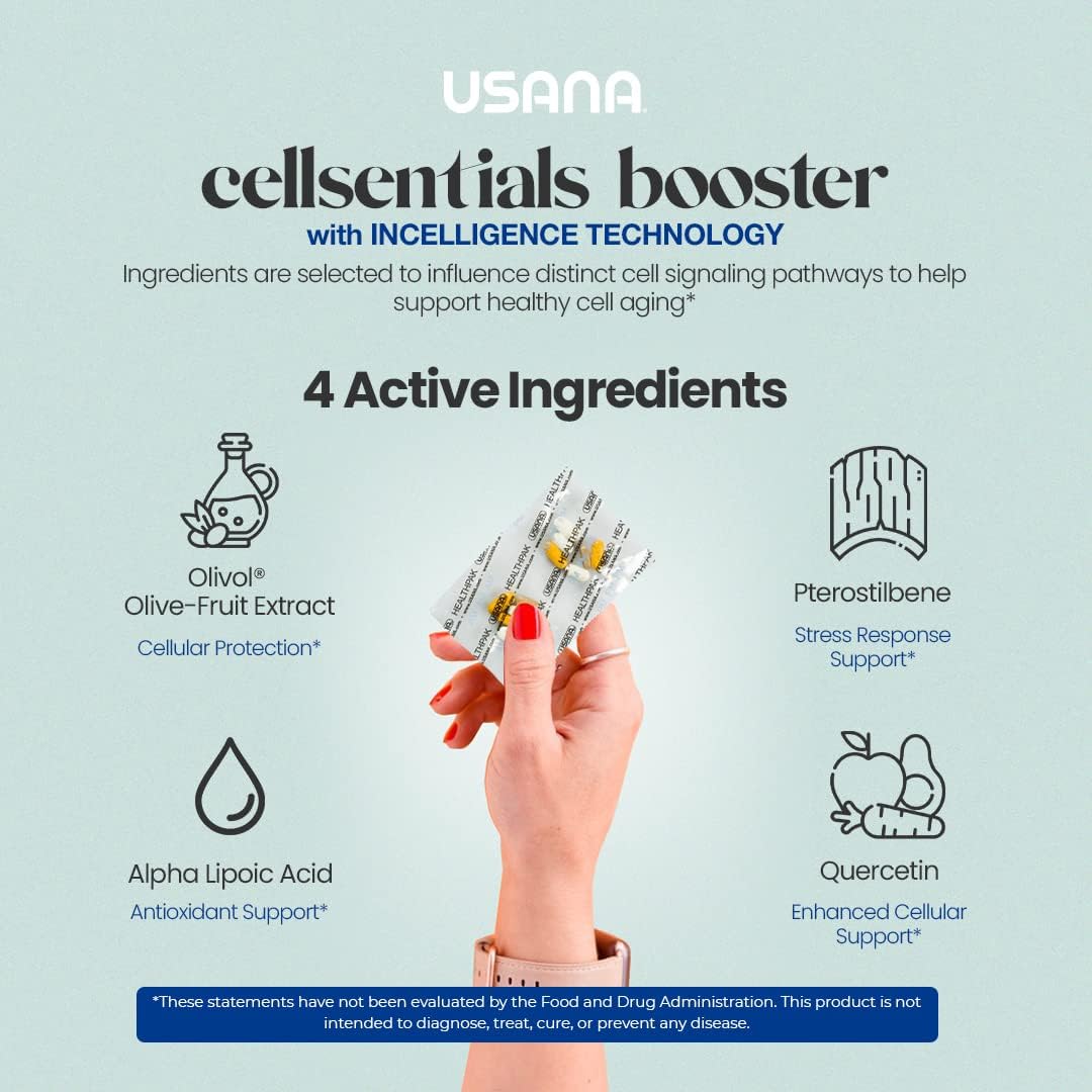 USANA HealthPak with InCelligence Technology for Total Body Health - 56 Packets, 28 Day Supply