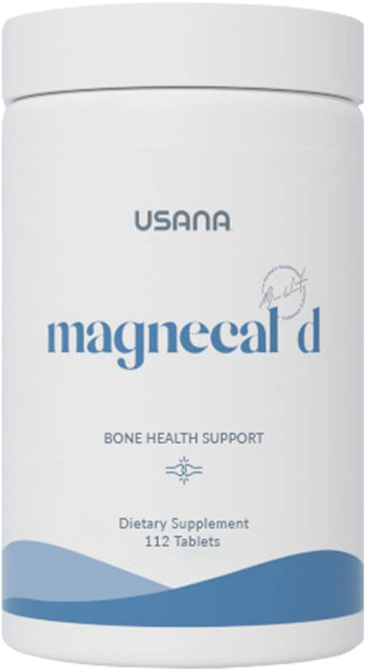 USANA MagneCal D Tablets - Enhance Bone Health & Strength with Balanced Magnesium, Calcium, and Vitamin D - 112 Tablets