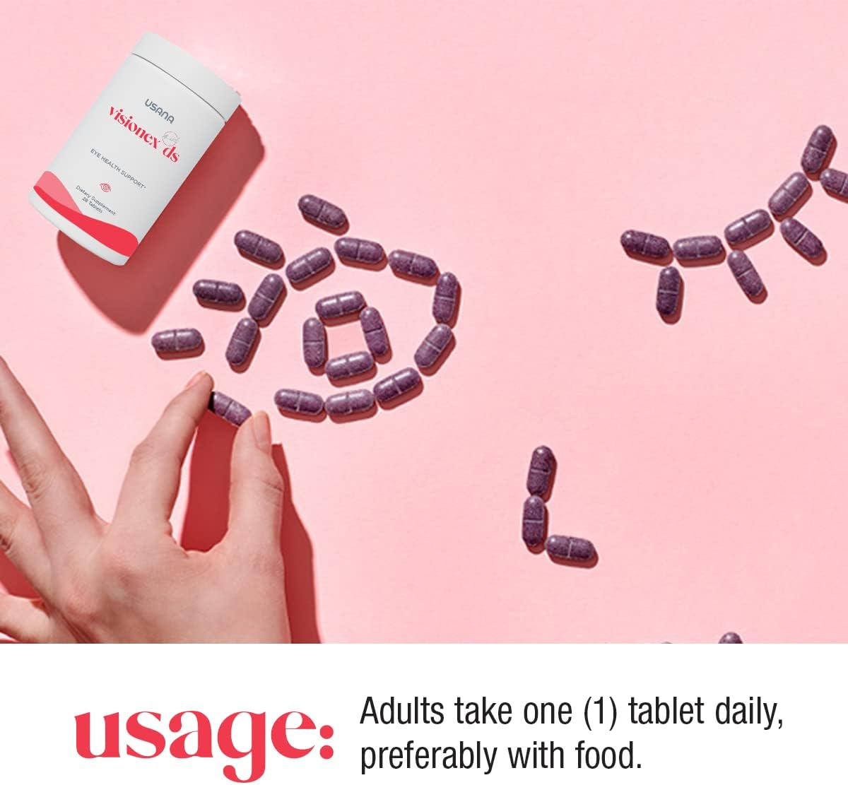 USANA Visionex DS: Advanced Eye Health & Vision Support with Lutein Zeaxanthin - 28 Tablets