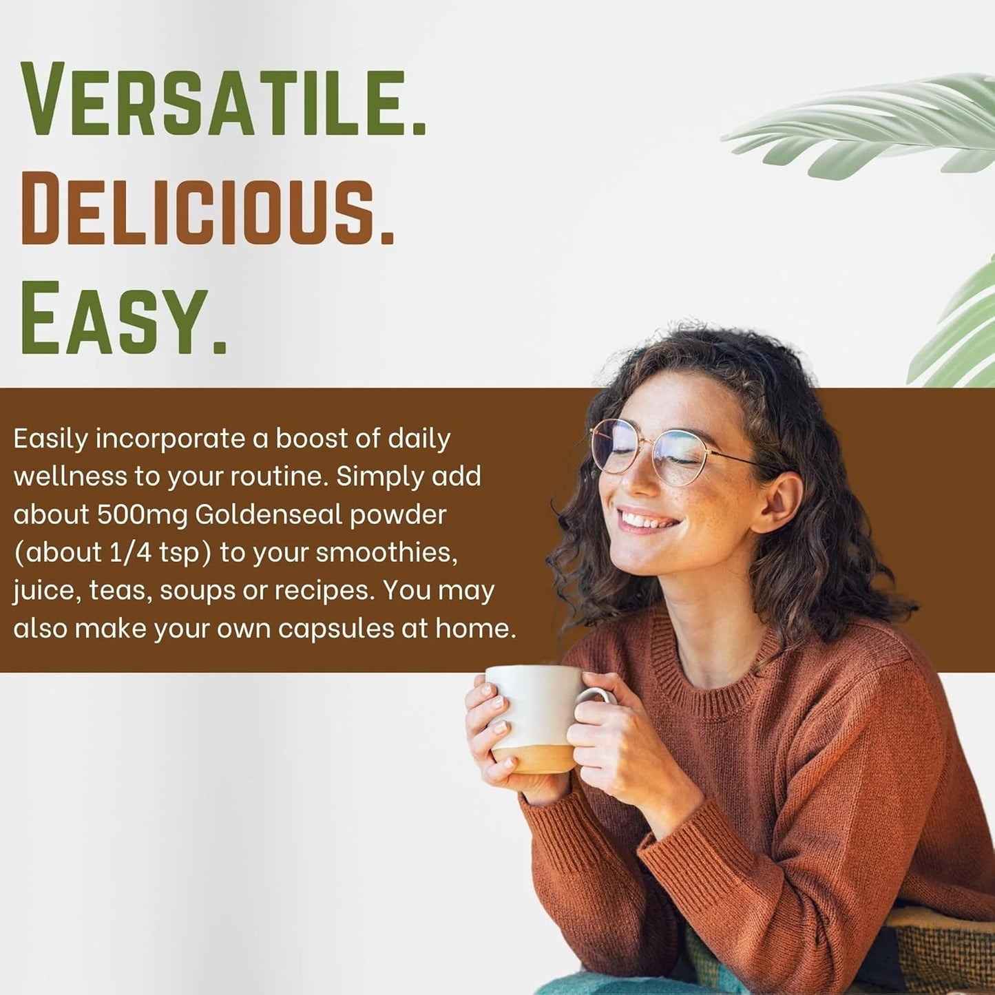 USDA Certified Organic Goldenseal Root Powder - 10.5 oz, 300 Servings | Lab Tested Pure Goldenseal Supplement