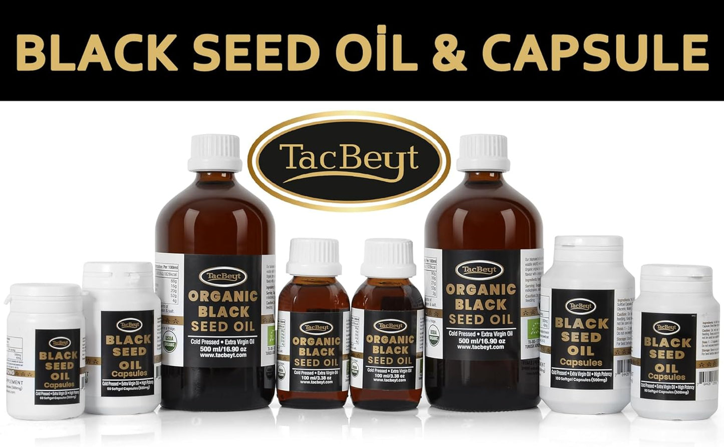 USDA Certified Turkish Black Seed Oil Liquid | 100% Organic Special Seed | Highest Thymoquinone Content | Cold-Pressed, Non GMO (3.38 Fl Oz)
