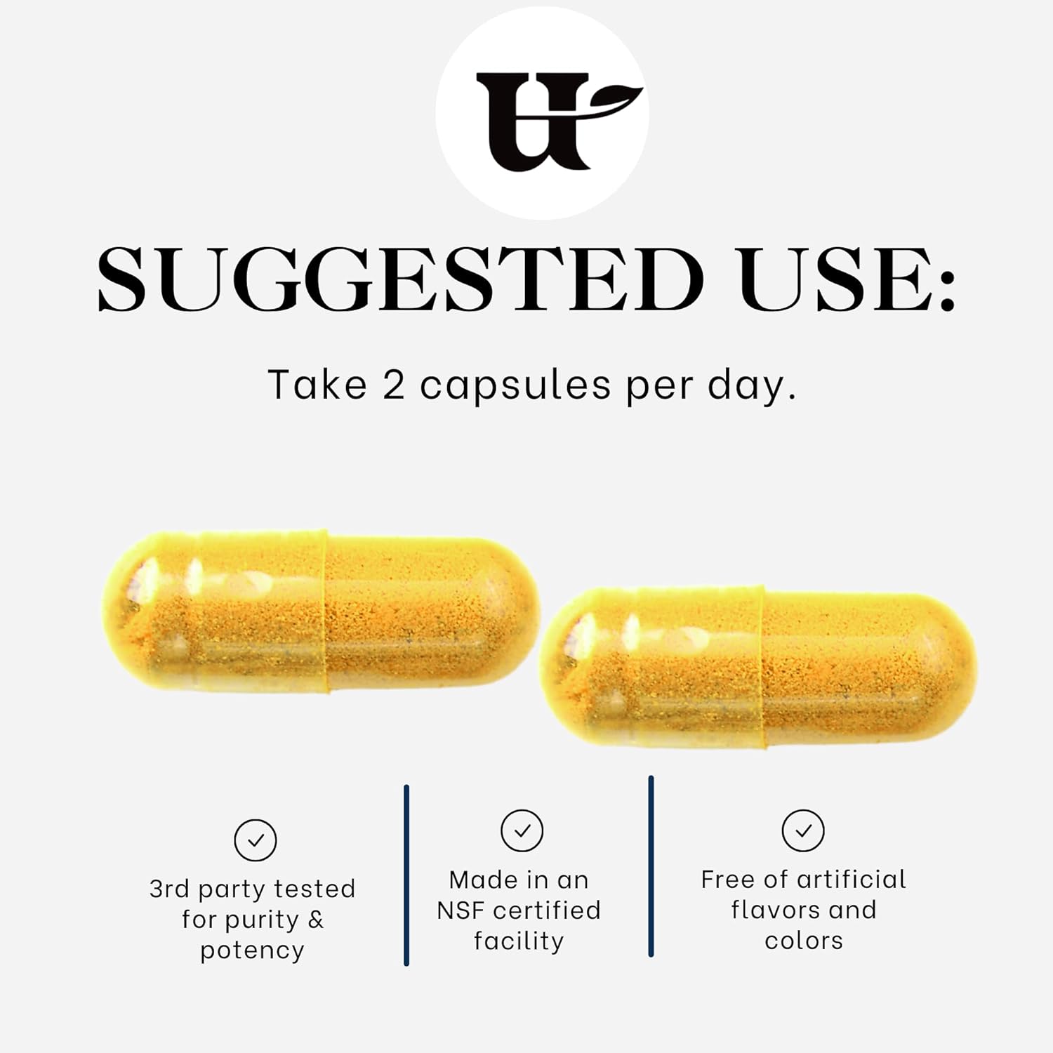 Utzy Naturals Berbercol Capsules - 500mg Citrus Bergamot & Berberine Blend for Heart Health - 60 Count