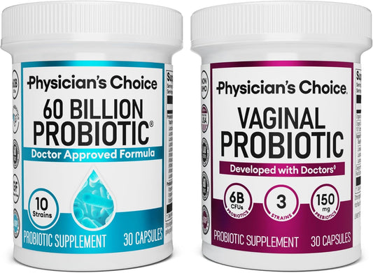 Vaginal Probiotic Bundle with Physician's CHOICE - 60 Billion CFU, 30ct