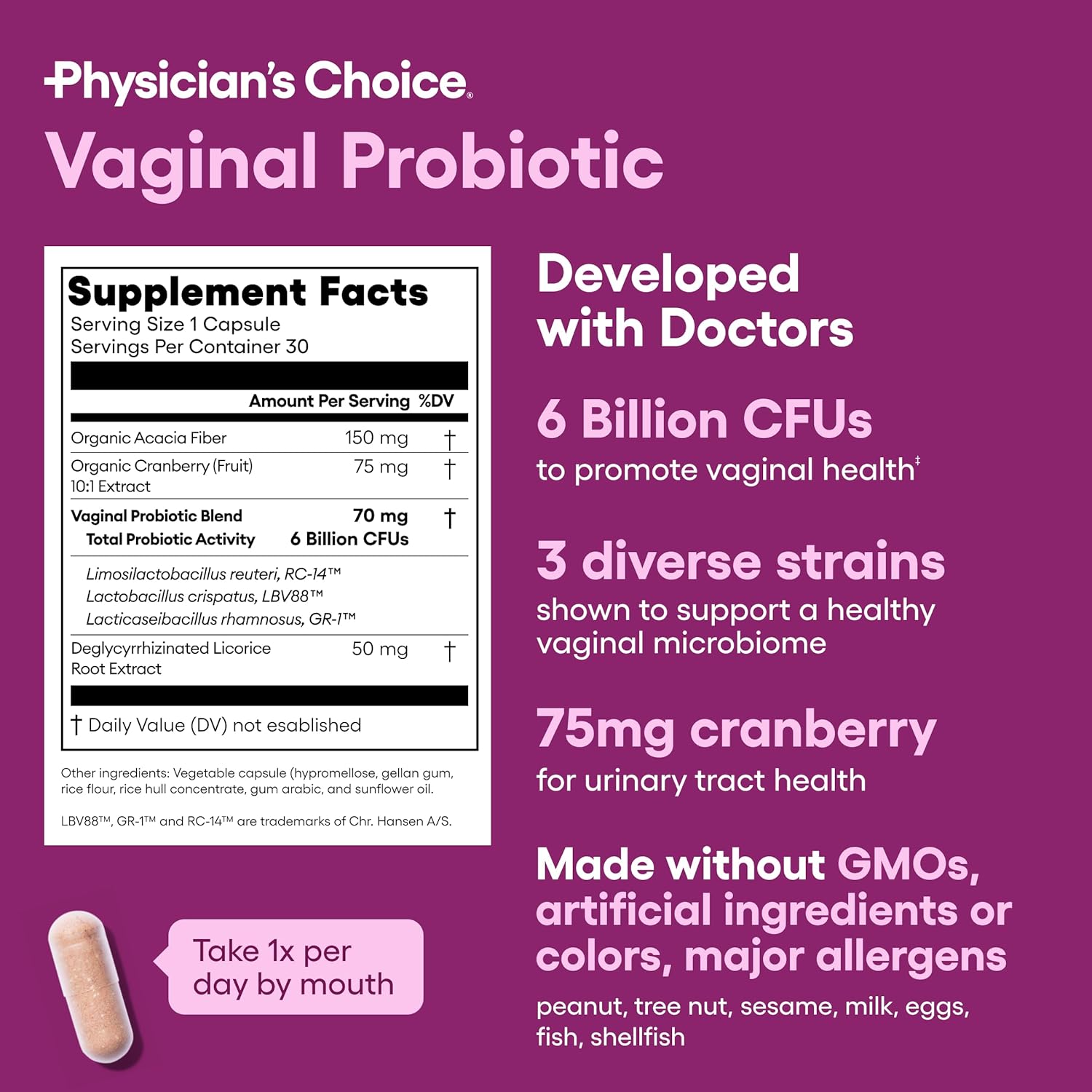 Vaginal Probiotic Bundle with Physician's CHOICE - 60 Billion CFU, 30ct