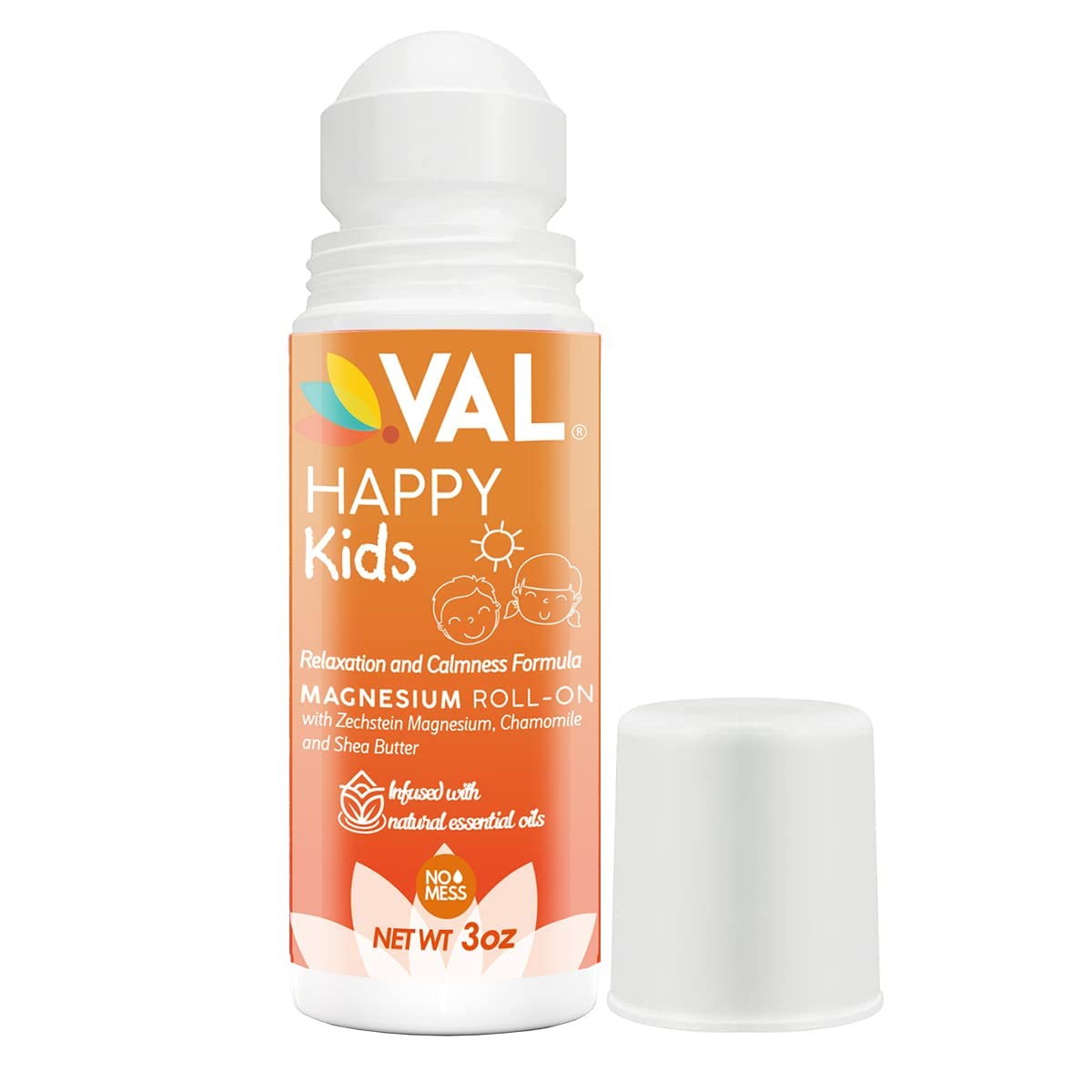 VAL Child Calm and Sleep Bundle with Magnesium Roll-on and Cream for Relaxation and Restful Nights