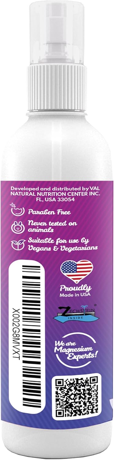 VAL Lombardi Magnesium Aromatherapy Spray with Peppermint & Essential Oils - Fast Relief for Head Tension, 4 oz, USA Made