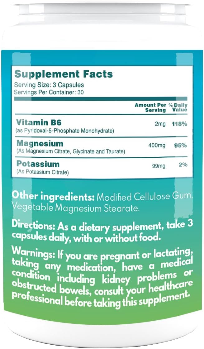 VAL Triple Magnesium Complex Capsules - 400mg Magnesium Glycinate, Taurate, Citrate for Muscle Relaxation, Sleep Support, Calm Energy - Vegan, Non-GMO, 90 Count