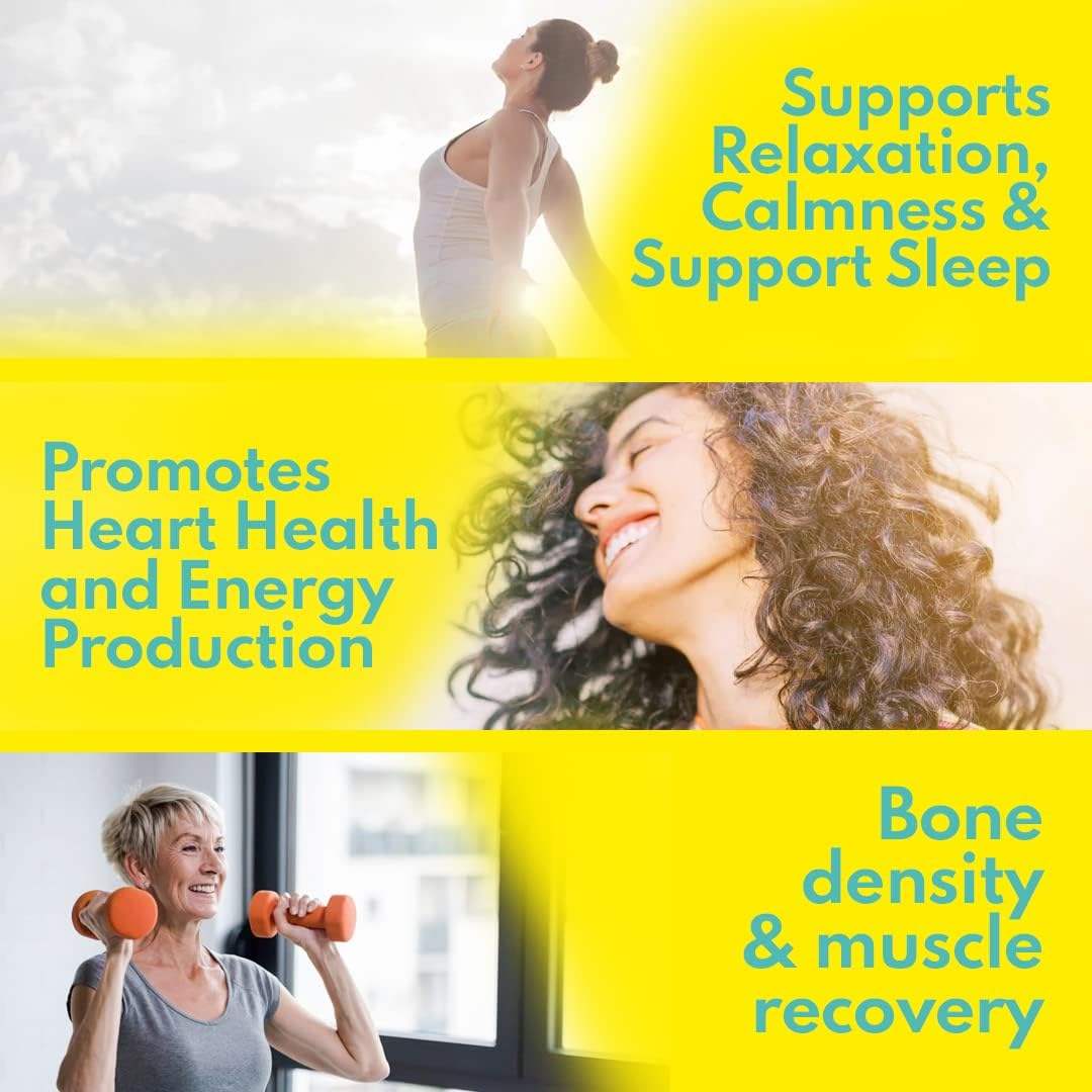 VAL Triple Magnesium Complex Capsules - 400mg Magnesium Glycinate, Taurate, Citrate for Muscle Relaxation, Sleep Support, Calm Energy - Vegan, Non-GMO, 90 Count