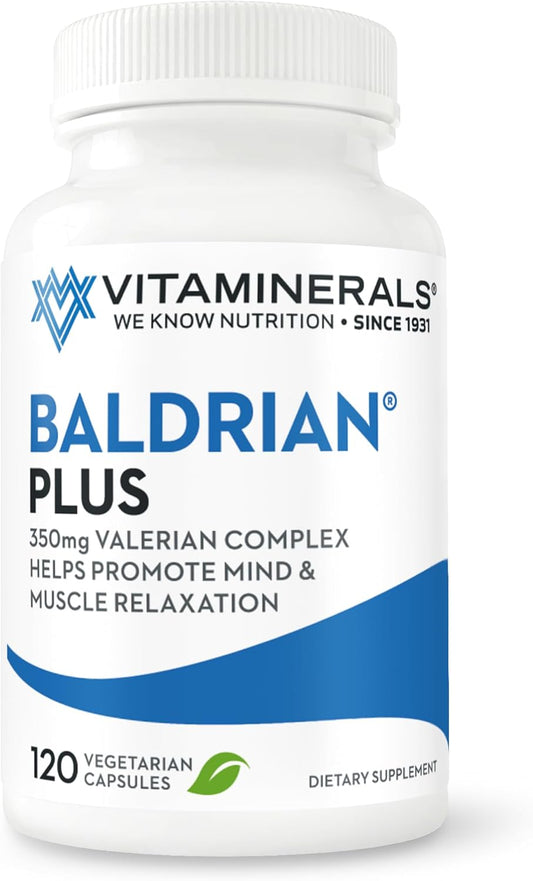Valerian Extract Supplement for Natural Relaxation Support (120 Capsules)