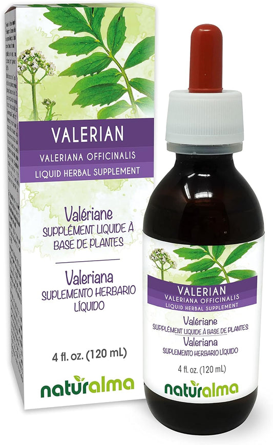 Valerian Root Alcohol-Free Tincture - 4 fl oz Liquid Extract Drops - Herbal Supplement Vegan Formula